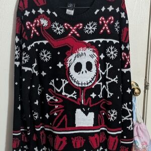 Disney The Nightmare Before Christmas Black Knit Pullover
